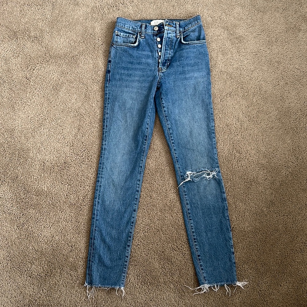 Free people straight leg jeans size 26